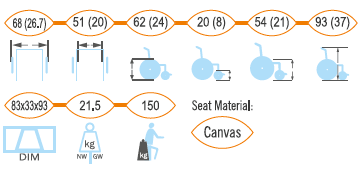 Bariatric Wheelchair 951B-51