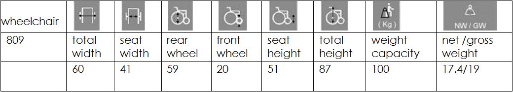 Wheelchair 809