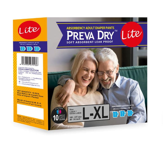 Preva Dry Lite Adult Diaper Pants Large
