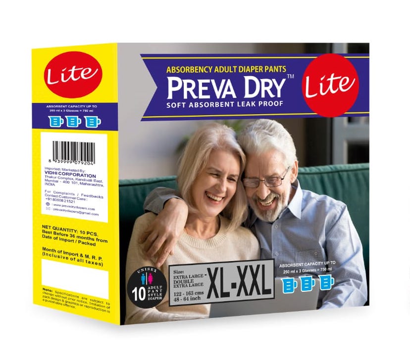 Preva Extra Preva Dry Lite Adult Diaper Pants Extra Large – healthdexter
